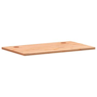 vidaXL Tablero de escritorio madera maciza de haya 110x60x2,5 cm