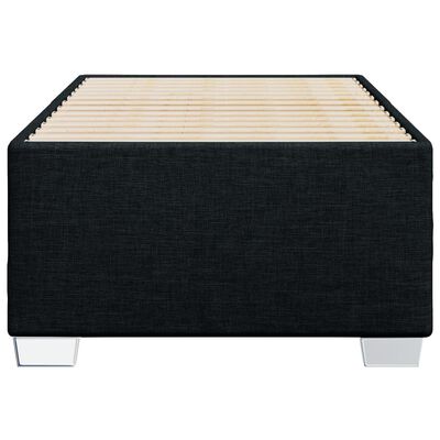 vidaXL Estructura de cama sin colchón tela negro 90x190 cm