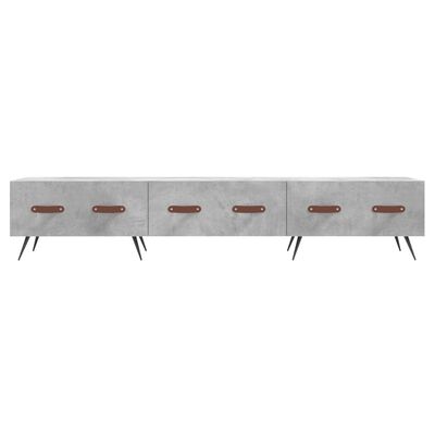 vidaXL Mueble para TV madera de ingeniería gris hormigón 150x36x30 cm