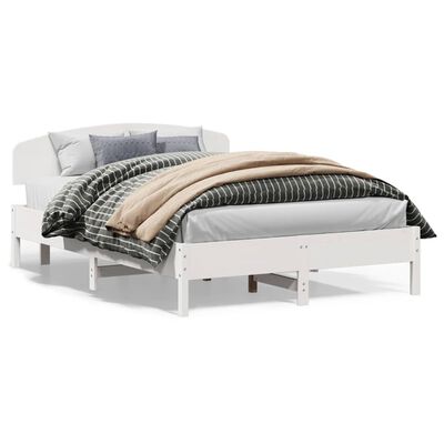 vidaXL Estructura de cama sin colchón madera maciza de pino 160x200 cm