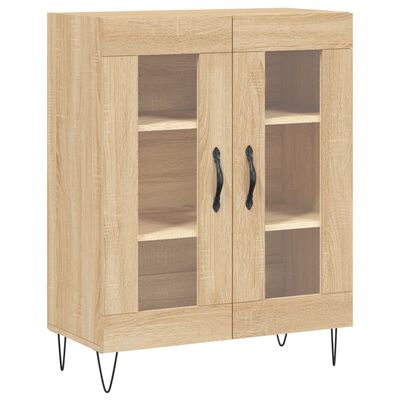 vidaXL Aparador alto madera contrachapada color roble 69,5x34x180 cm