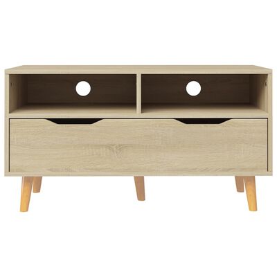 vidaXL Mueble de TV madera de ingeniería roble Sonoma 90x40x48,5 cm