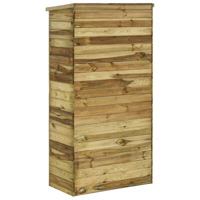 vidaXL Caseta herramientas de jardín madera de pino 85x48x177 cm