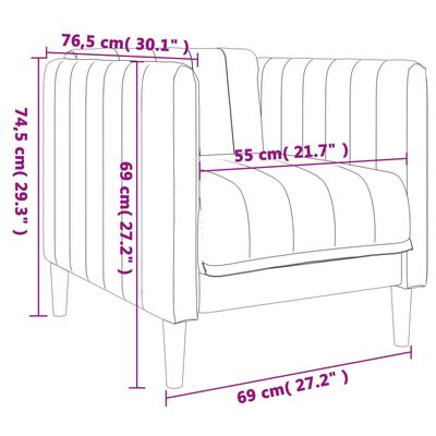 vidaXL Sillón de lino