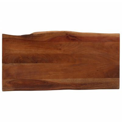 vidaXL Mesa de centro madera maciza de acacia marrón miel 110x55x40 cm