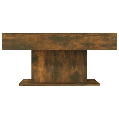 vidaXL Mesa de centro madera contrachapada roble ahumado 96x50x45 cm