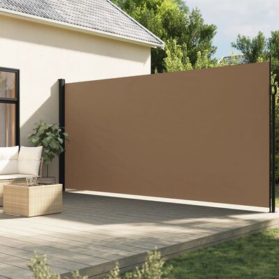 vidaXL Toldo lateral retráctil gris taupe 220x500 cm