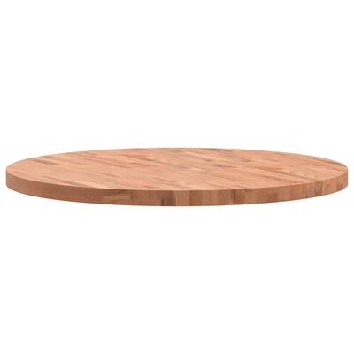 vidaXL Tablero redondo de madera maciza de haya Ø90x4 cm