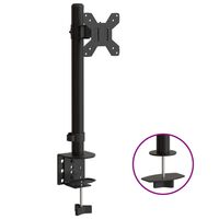 vidaXL Soporte para monitor acero negro VESA 75/100 mm