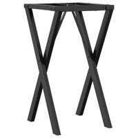 vidaXL Patas de mesa de comedor estructura X hierro fundido 40x40x73cm