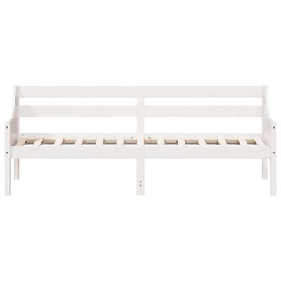 vidaXL Sofá cama de madera maciza de pino blanco 100x200 cm