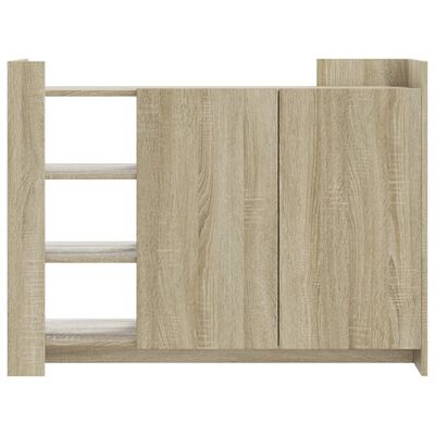 vidaXL Aparador de madera de ingeniería roble Sonoma 100x35x75 cm