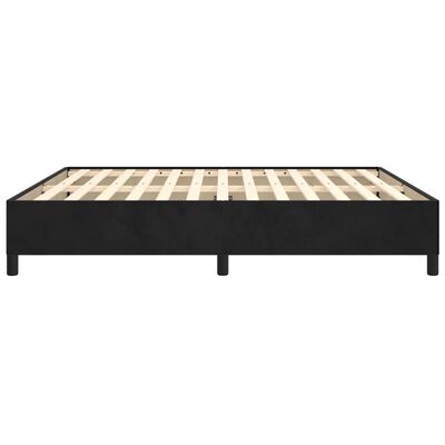 vidaXL Estructura de cama sin colchón terciopelo negro 180x200 cm