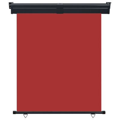 vidaXL Toldo lateral de balcón rojo 145x250 cm