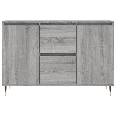 vidaXL Aparador de madera de ingeniería gris Sonoma 104x35x70 cm