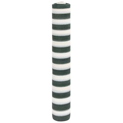 vidaXL Red de privacidad HDPE verde y blanco 1,5x25 m 195 g/m²