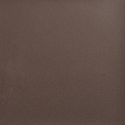 vidaXL Cama con colchón cuero sintético marrón 200x200 cm