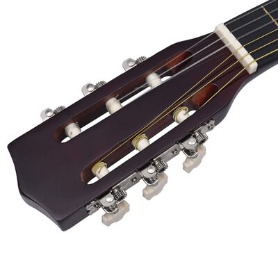 vidaXL Set de guitarra clásica para principiantes 8 pzas 1/2 34"