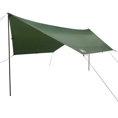 vidaXL Lona de camping impermeable verde 430x380x210 cm