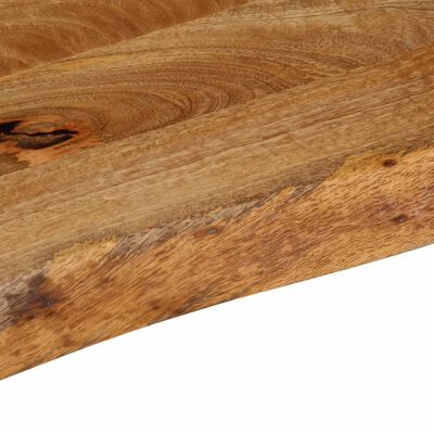 vidaXL Tablero de mesa borde natural madera maciza mango 50x40x3,8 cm