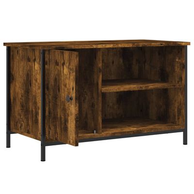 vidaXL Mueble para TV madera contrachapada roble ahumado 80x40x50 cm