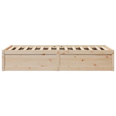 vidaXL Estructura de cama sin colchón madera maciza de pino 90x190 cm