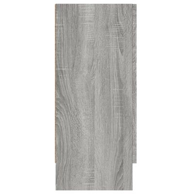 vidaXL Aparador de madera contrachapada gris Sonoma 120x30,5x70 cm