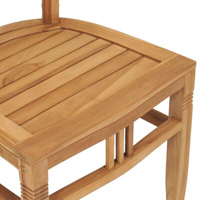 vidaXL Conjunto de comedor de jardín 3 piezas madera maciza de teca