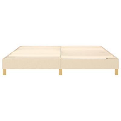 vidaXL Estructura de cama tela color crema 180x200 cm