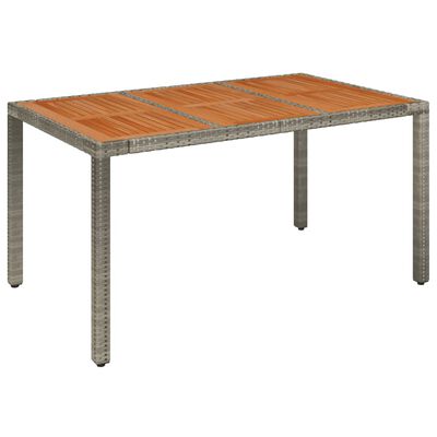 vidaXL Set comedor jardín 7 pzas y cojines ratán sintético gris