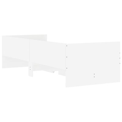 vidaXL Estructura de cama con cajones blanco 100x200 cm