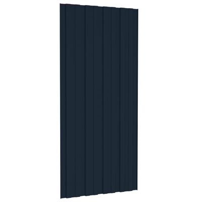 vidaXL Panel para tejado acero galvanizado antracita 12 uds 100x45 cm