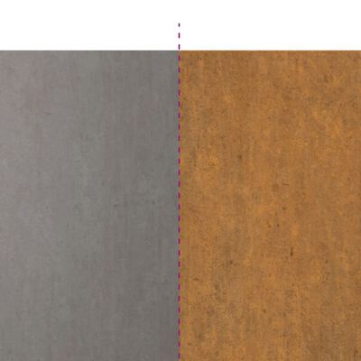 vidaXL Bordes de césped acero corten flexible 10 piezas 25x103 cm