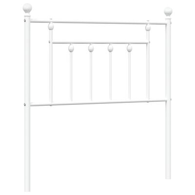 vidaXL Cabecero de metal blanco 80 cm