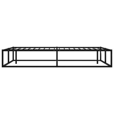 vidaXL Estructura de cama sin colchón metal negro 120x200 cm