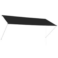 vidaXL Toldo retráctil 300x150 cm gris antracita