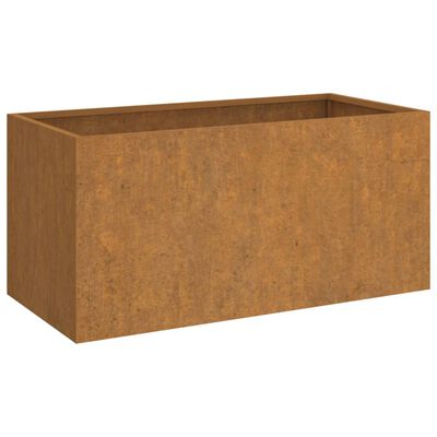 vidaXL Jardinera de acero corten 62x30x29 cm