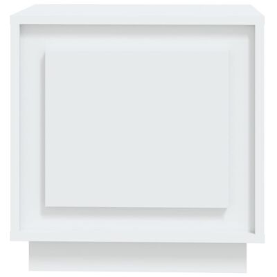 vidaXL Mesita de noche madera contrachapada blanco 44x35x45 cm