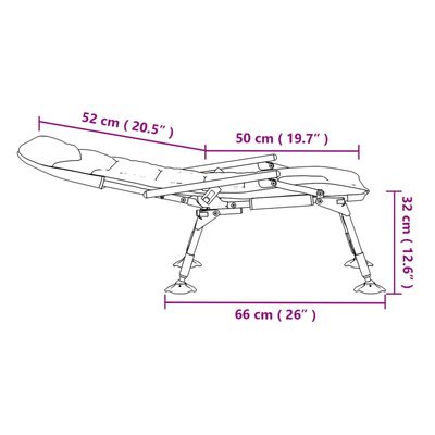 vidaXL Silla de pesca con reposabrazos plegable camuflaje