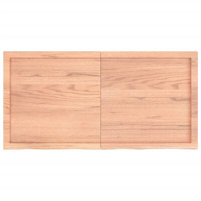 vidaXL Estante pared madera roble tratada marrón claro 120x60x(2-6) cm