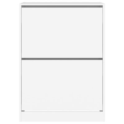 vidaXL Mueble zapatero con 2 cajones abatibles blanco 80x42x108 cm