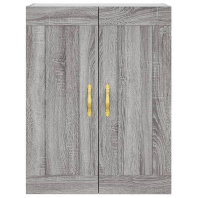 vidaXL Armario de pared madera ingeniería gris Sonoma 69,5x34x90 cm