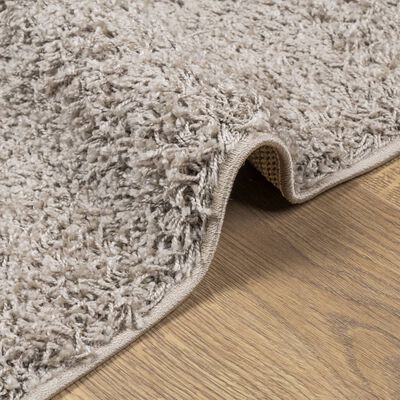 vidaXL Alfombra peluda de pelo largo moderna PAMPLONA beige 240x240 cm