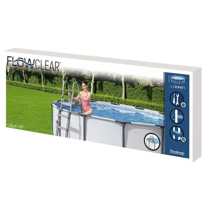 Bestway Flowclear Escalera de piscina de seguridad 4 escalones 132 cm