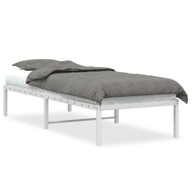 vidaXL Estructura de cama de metal blanco 80x200 cm