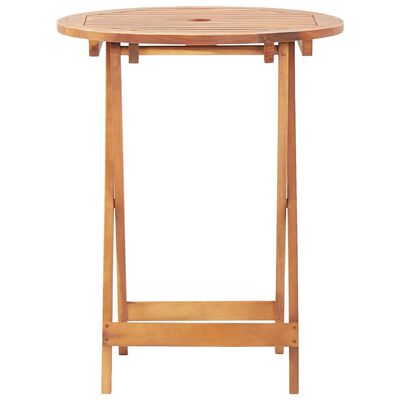 vidaXL Juego de bistro de 3 piezas tela y madera maciza taupe