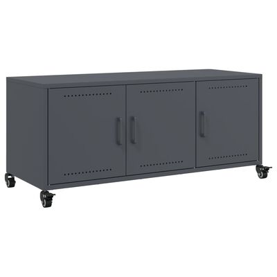 vidaXL Mueble de TV acero gris antracita 100,5x39x43,5 cm