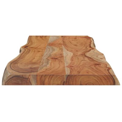 vidaXL Tablero rectangular madera de acacia borde vivo 110x40x2,5 cm