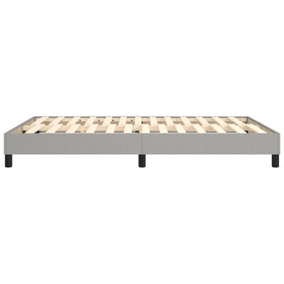 vidaXL Estructura de cama de tela gris claro 140x190 cm