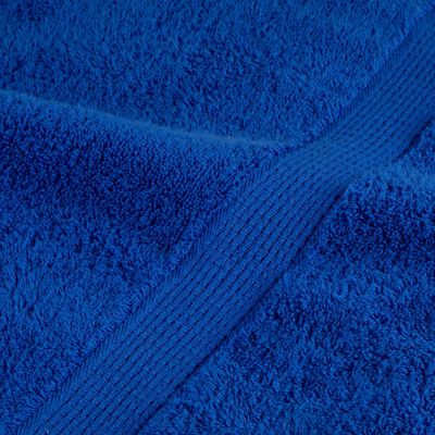 vidaXL Toallas de baño SOLUND 10 unidades azul 100x150 cm 600 gsm